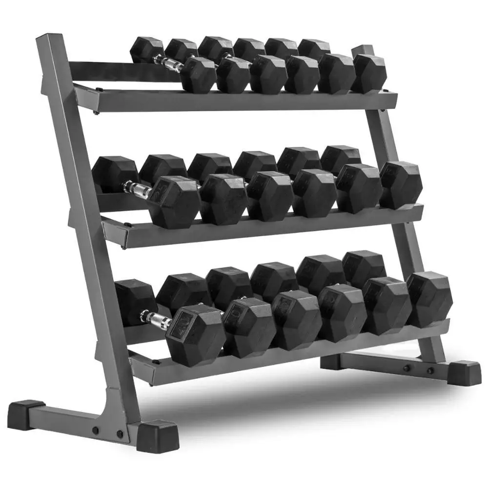 Hex Dumbbell Set - منتج جديد: دمبلز سداسية الشكل مغطاة