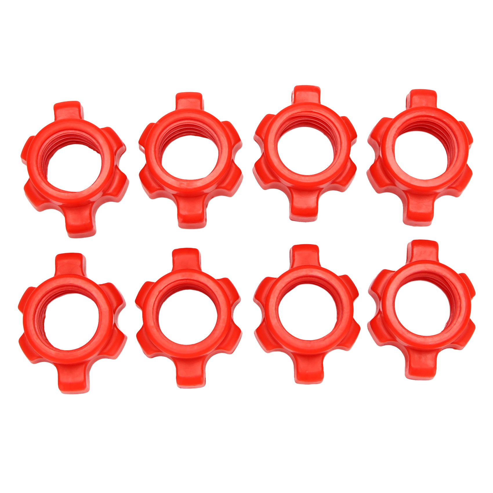 Hex Dumbbell Set - 8 قطع من صامولة الدمبل، صامولة
