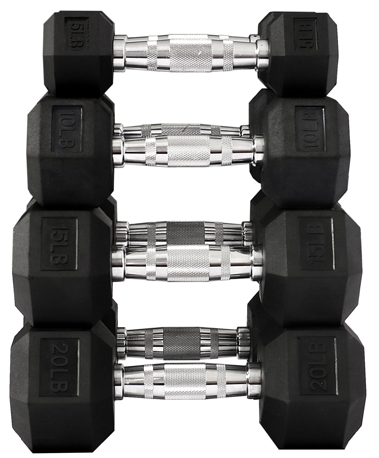 Hex Dumbbell Set - أثقال حديدية مبتكرة عالية الجودة للصالات