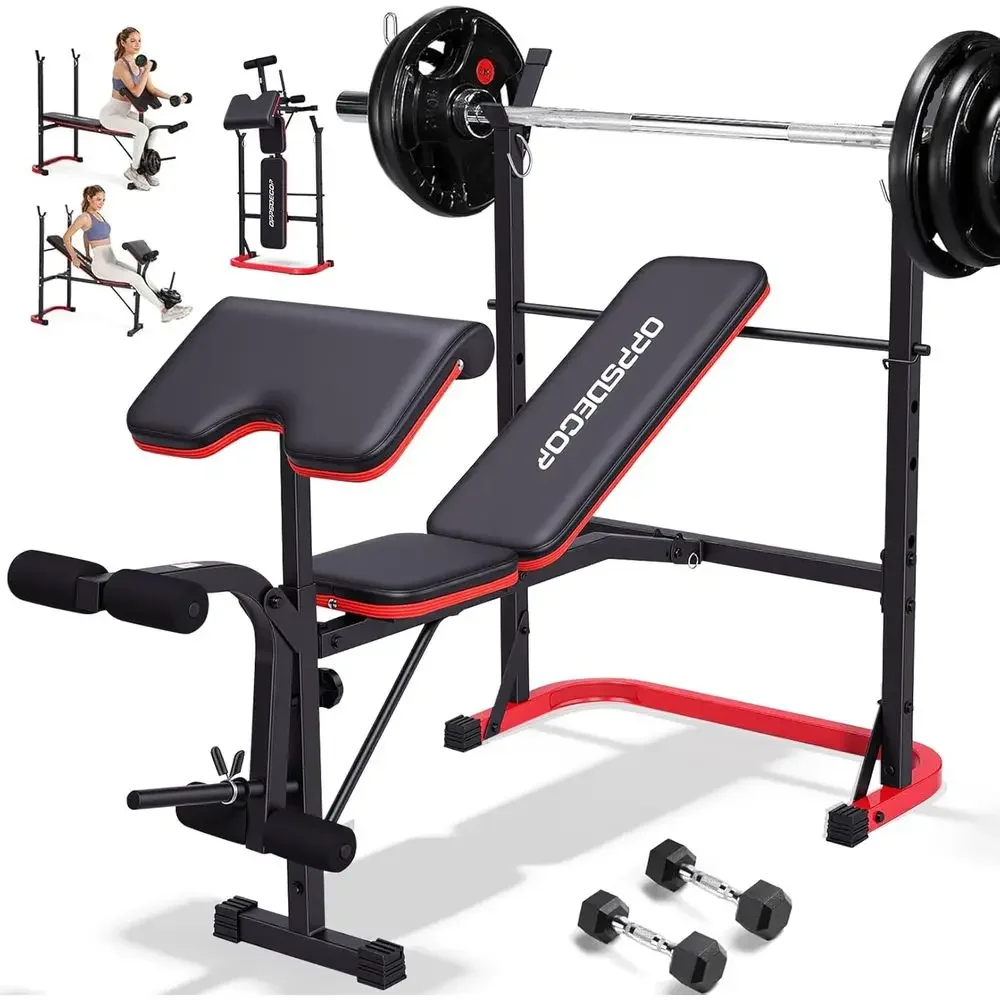 Home Gym Leg Extension - مقعد تمارين قابل للتعديل 8 في