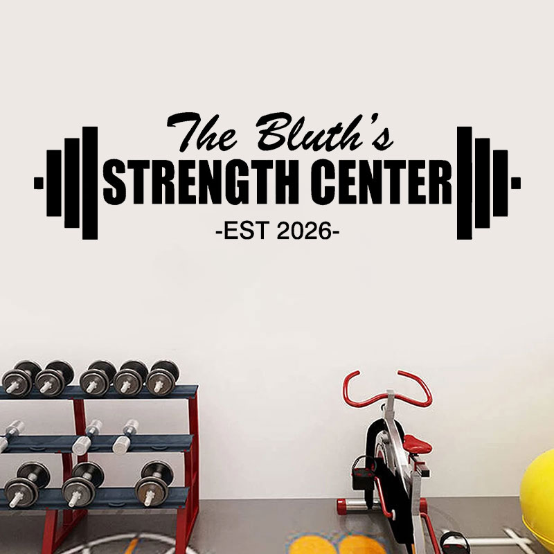 Home Gym Design Ideas - ملصق مخصص لصالة الألعاب الرياضية المنزلية،
