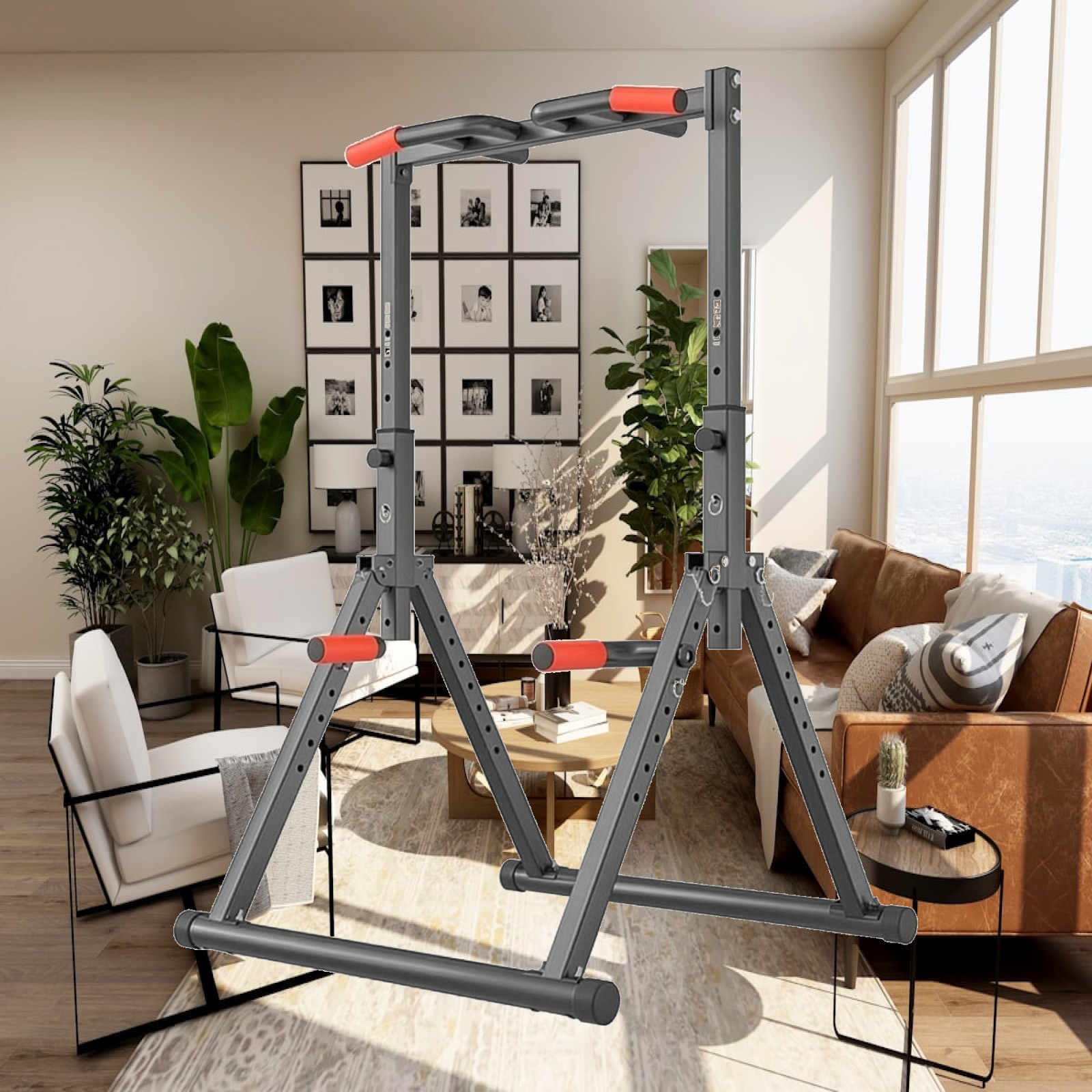 Home Gym Workout Equipment - قضيب سحب قابل للتعديل للأطفال بمقبض