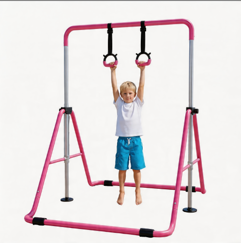 Home Gym For Toddlers - عارضة جمباز للأطفال مع حلقات الجمباز،