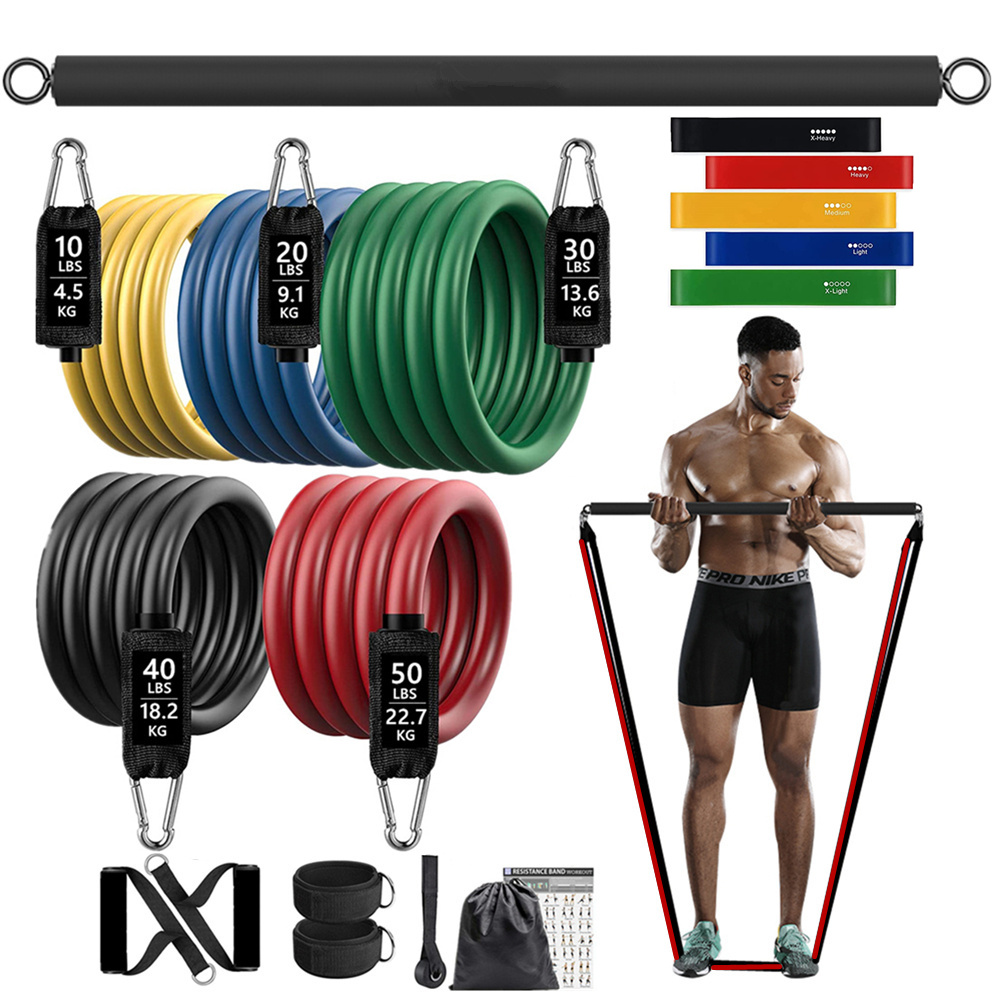 Home Gym Mini - 150lb اللياقة البدنية الغنيمة المقاومة شريط
