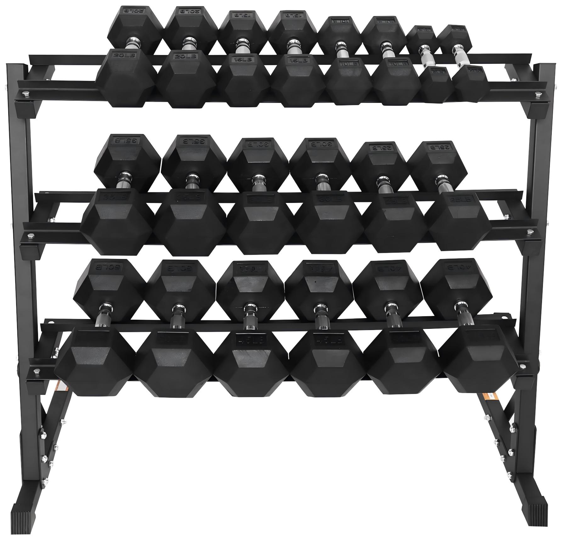 أثقال سداسية الشكل مغطاة بالمط - مراجعة Hex Dumbbell Set وسعره