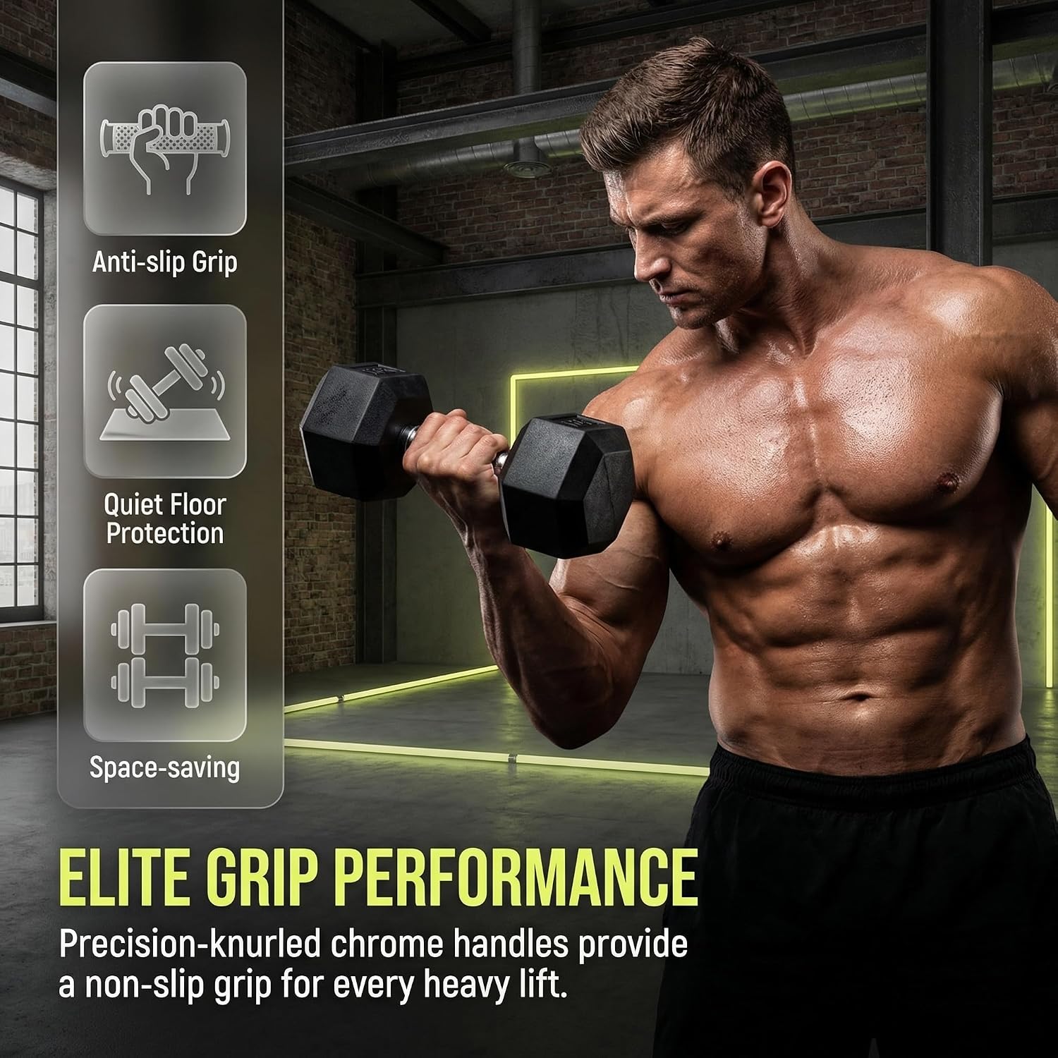 مجموعة دمبلز سداسية الشكل بوزن - مراجعة Hex Dumbbell Set وسعره