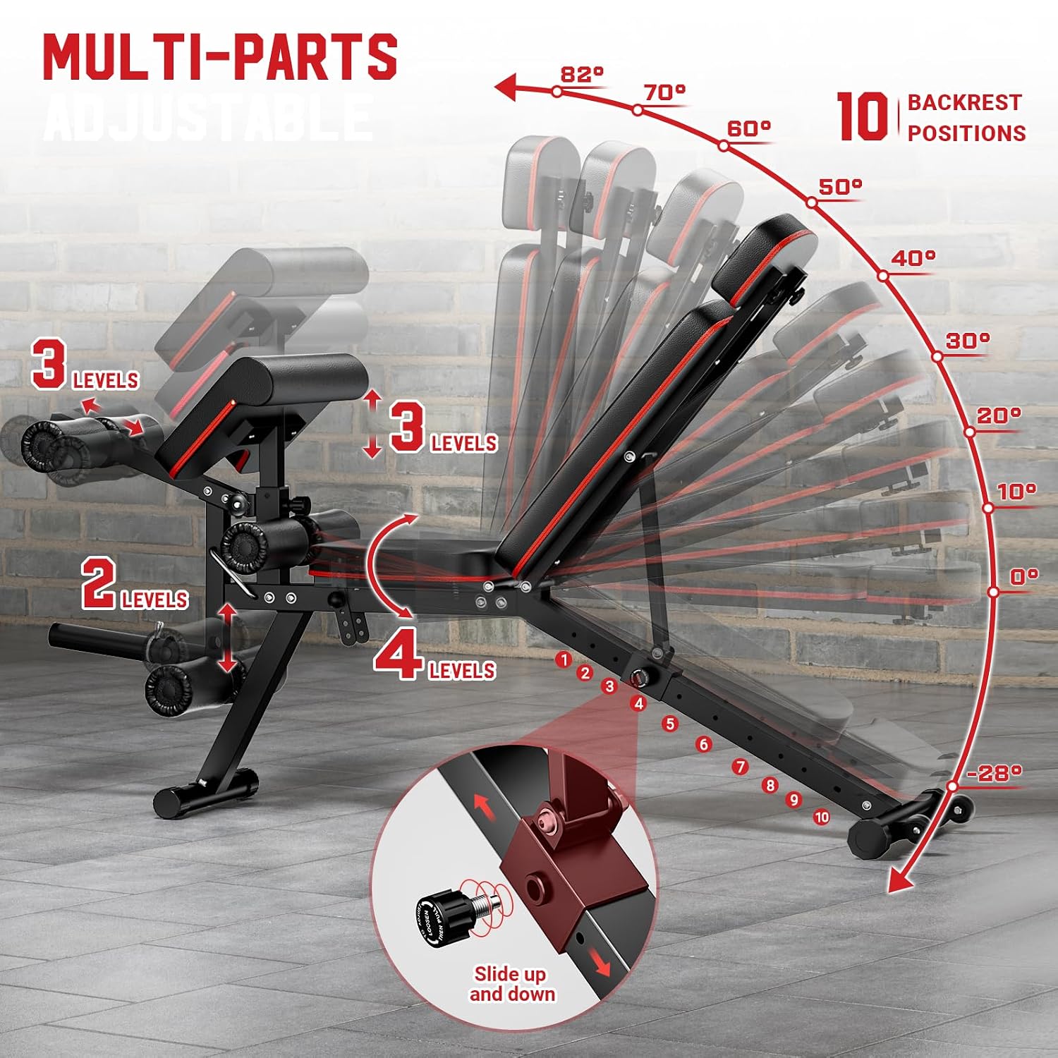 مقعد تمارين قابل للتعديل مع وظ - مراجعة Home Gym Leg Extension وسعره