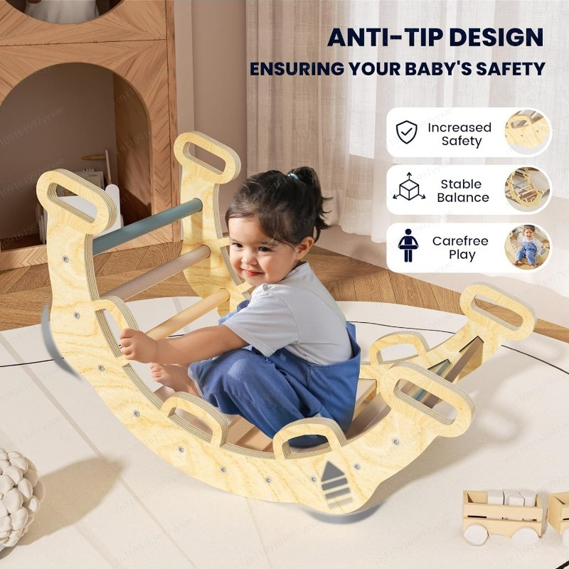 إطار تسلق داخلي من الخشب الصلب - مراجعة Home Gym For Toddlers وسعره