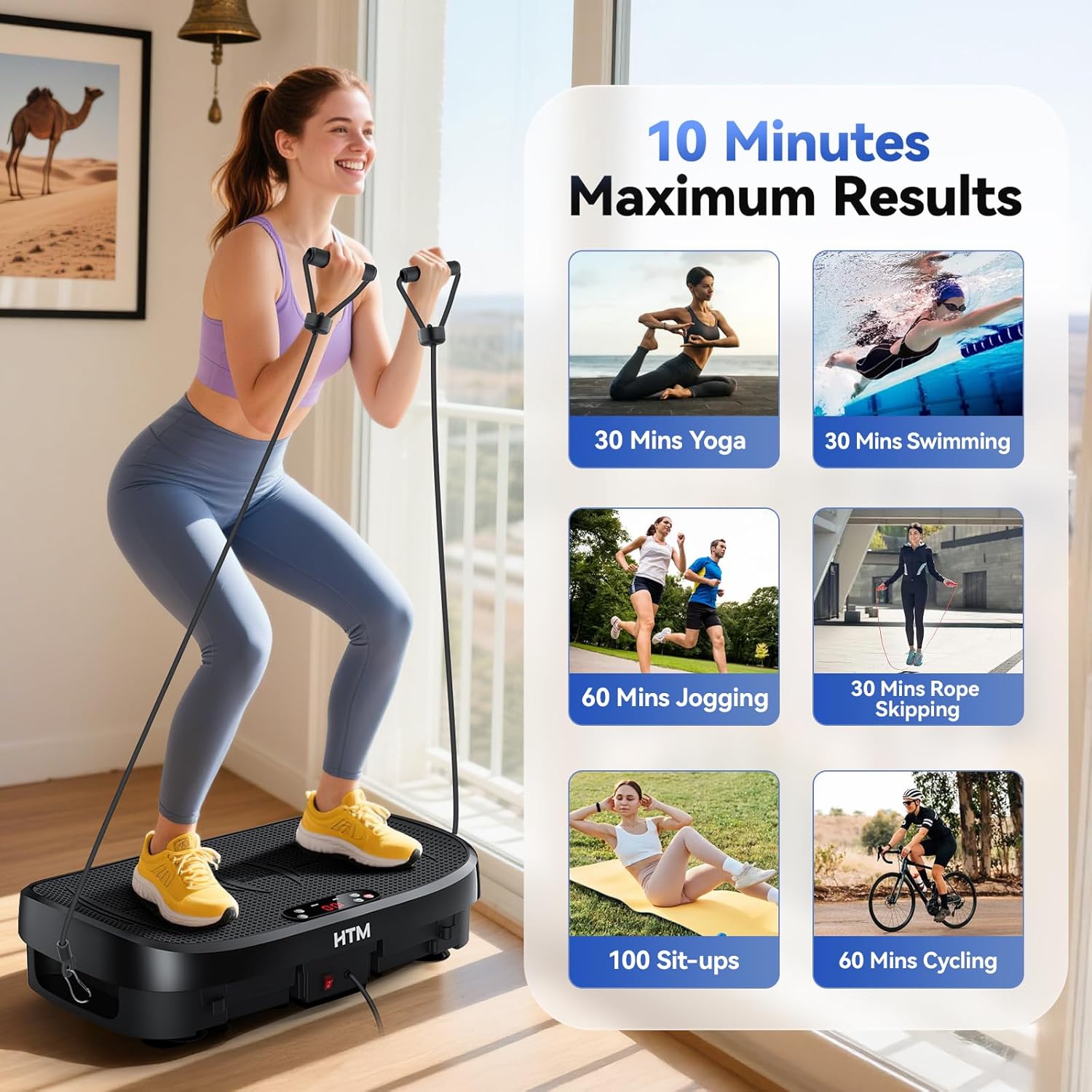 لوح اهتزاز لحرق الدهون ومنصة ل - مراجعة Home Gym Equipment Amazon وسعره