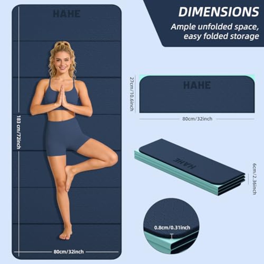سجادة يوجا قابلة للطي للاستخدا - مراجعة Home Gym Yoga Mat وسعره
