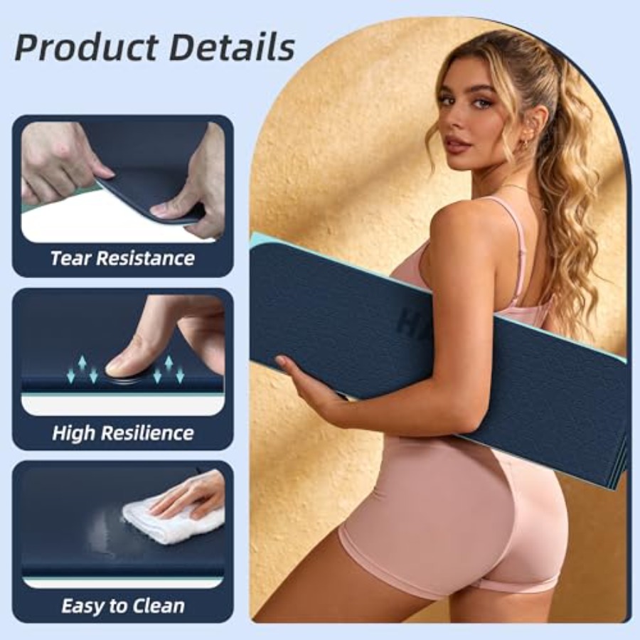 سجادة يوجا قابلة للطي للاستخدا - مراجعة Home Gym Yoga Mat وسعره