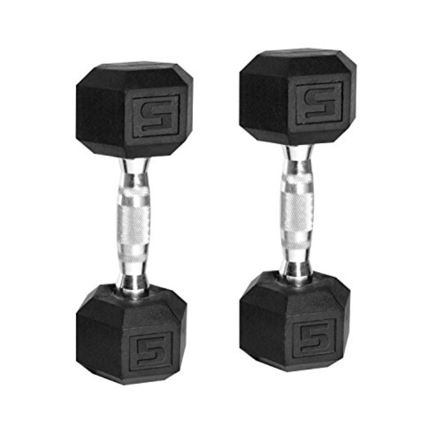 مجموعة أثقال سداسية الشكل مطلي - مراجعة Hex Dumbbell Set وسعره