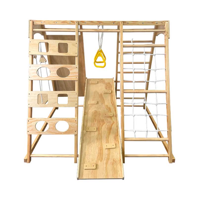 هيكل تسلق خشبي للأطفال، مجموعة - مراجعة Home Gym For Toddlers وسعره