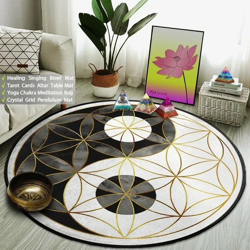يين يانغ Taiji جولة البساط زهر - مراجعة Home Gym Equipment Amazon وسعره
