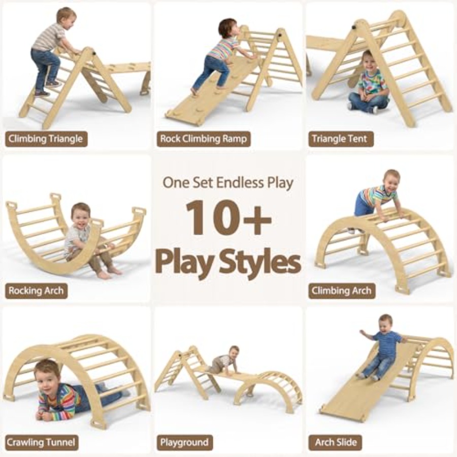 مجموعة ألعاب تسلق داخلية للأطف - مراجعة Home Gym For Toddlers وسعره