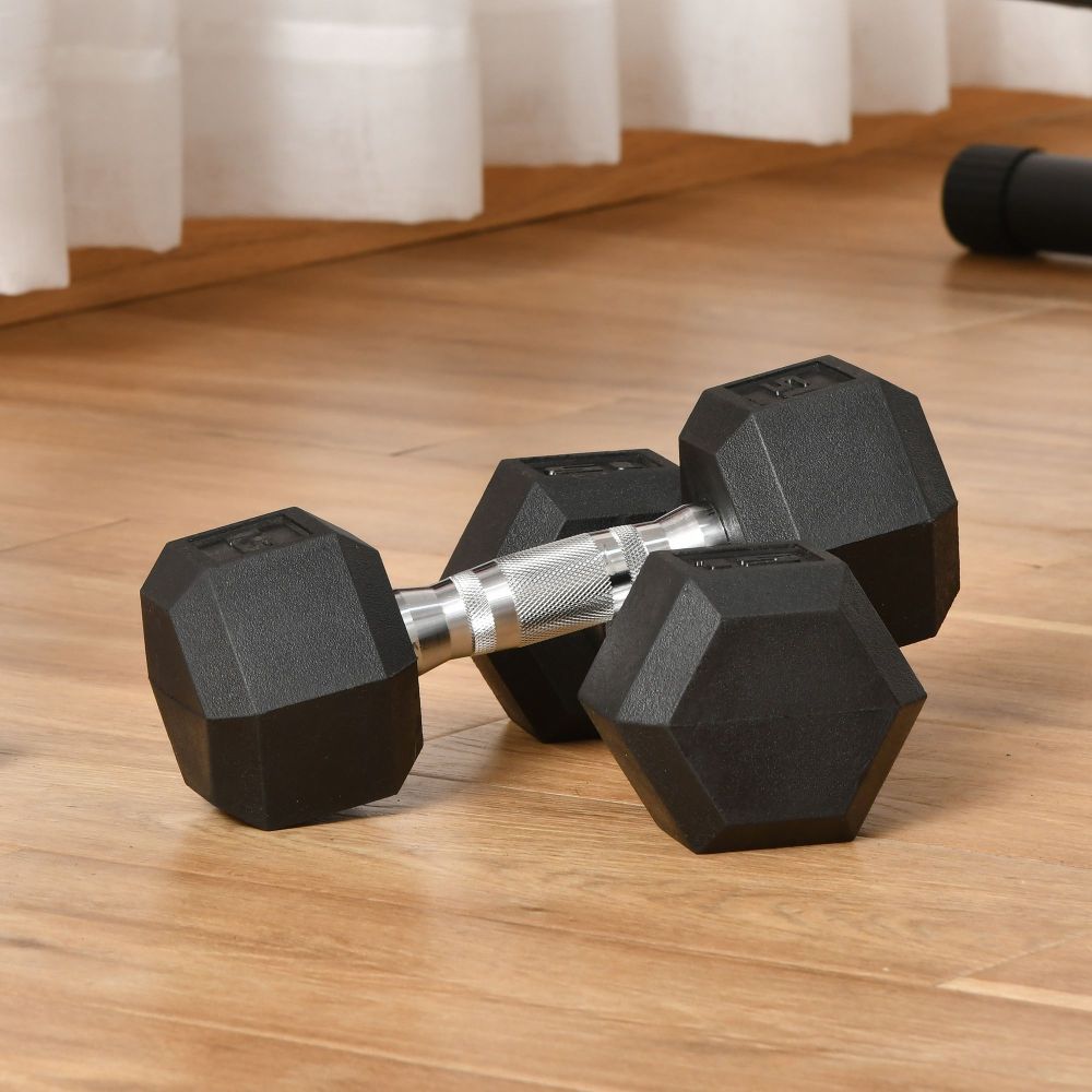 مجموعة دمبلز يي سوزير 2×15 رطل - مراجعة Hex Dumbbell Set وسعره