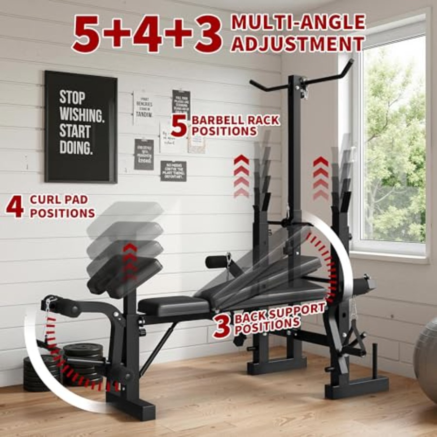 مجموعة مقاعد تمارين الأوزان لل - مراجعة Home Gym Leg Extension وسعره