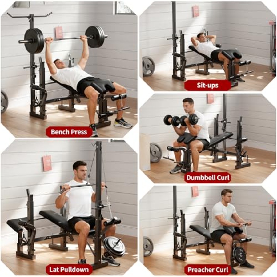مجموعة مقاعد تمارين الأوزان لل - مراجعة Home Gym Leg Extension وسعره