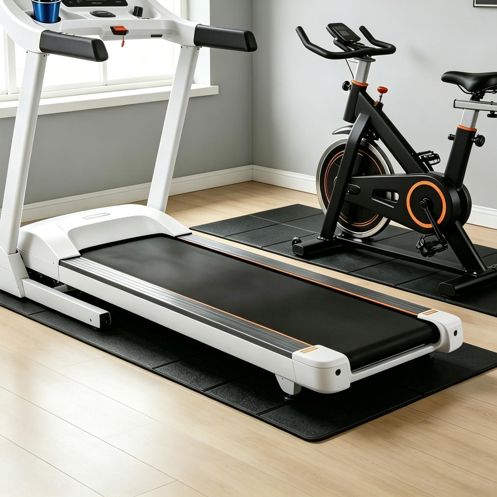 بساط تحت جهاز المشي الكهربائي، - مراجعة Home Gym Yoga Mat وسعره